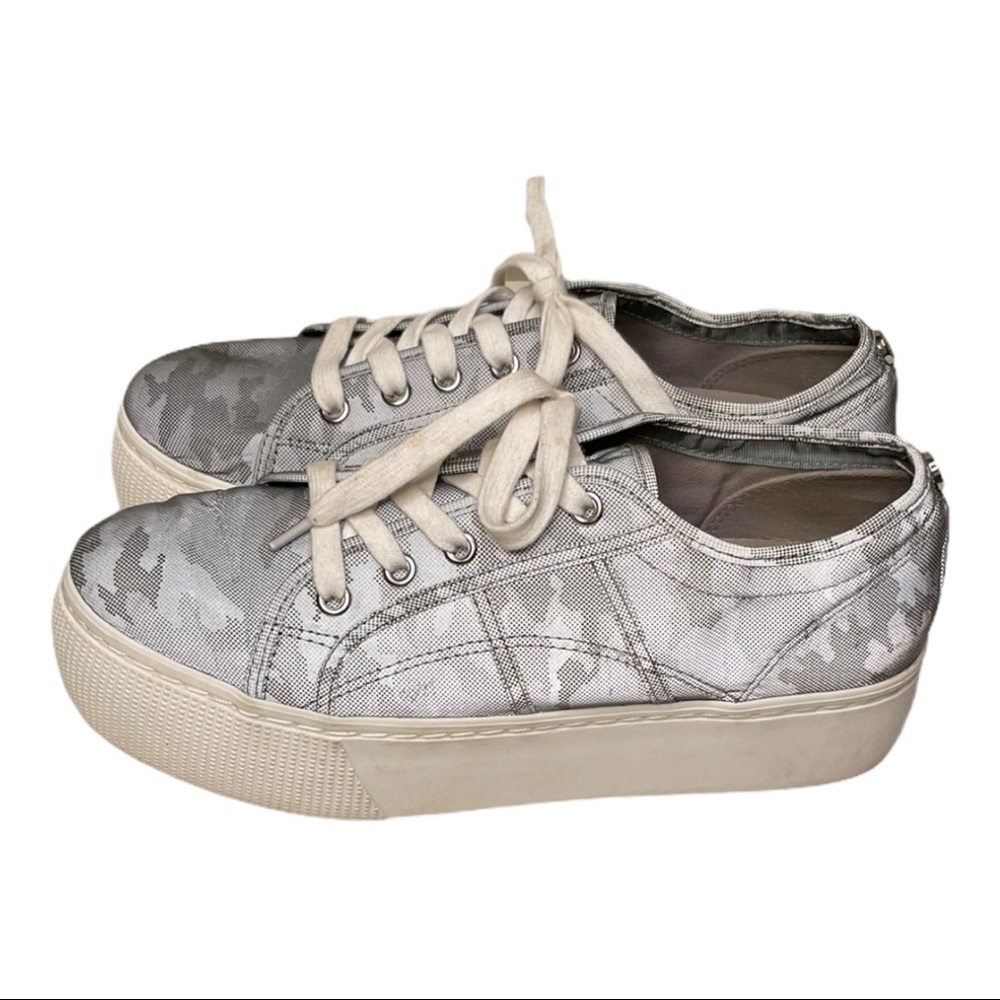 Steve Madden Emmi Gray Camo Sneakers - Picture 2 of 5